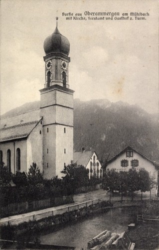 Oberammergau oberbayern - ak,