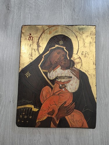 Alte handgemalte ikone madonna - alte,