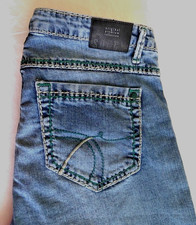 SOCCX Jeans Damen 31/32, mit grünen Steppnähten, ungetragen