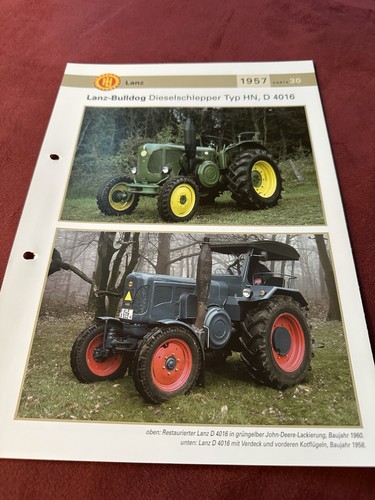 Lanz dieselschlepper 4016 - lanz, d