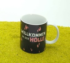 sheepworld Becher Henkelbecher Porzellan Zaubertasse Willkommen 350 ml