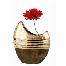 Blumenvase weiß silber grau