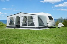 Wohnwagen Vorzelt dwt Winner 240cm tief grau Reisezelt Caravan Ganzzelt leicht