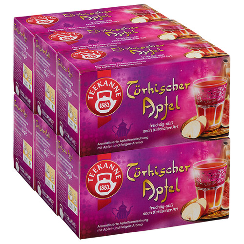 Teekanne türkischer apfel 6er - teekanne,
