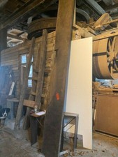 Antike Eichenbohle - Thekenplatte ?  – 17. Jhdt. Maß 435 x 39 x 5 cm