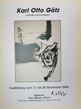 ***Karl Otto Götz / K.O. Götz*** handsigniertes Plakat - 03