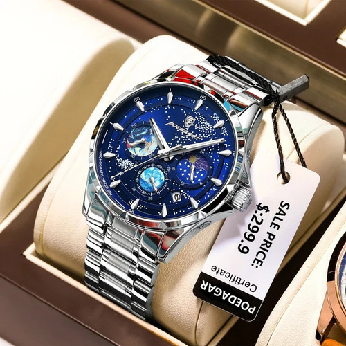 Silber herrenuhren armbanduhr - herrenuhren,
