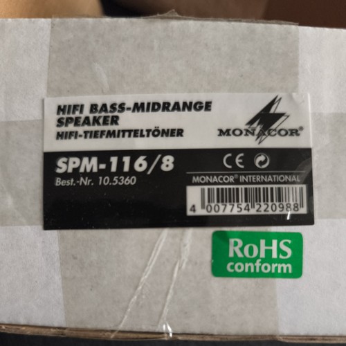 Monacor spm 116 - spm-116/8, 10cm