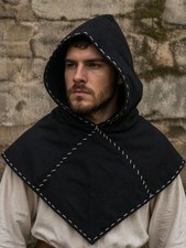Wikinger Gugel, Fleece, Dunkel