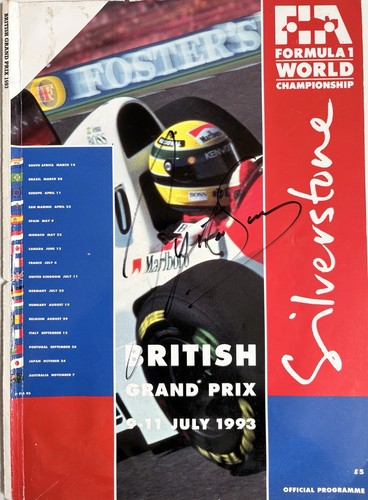 Ayrton senna signiert 1993 - signiert,