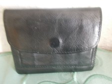 Schwarze Marken Leder Geldbörse GUIDI