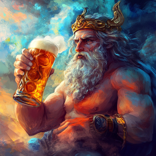 Wandtattoo aufkleber gott zeus - gott,