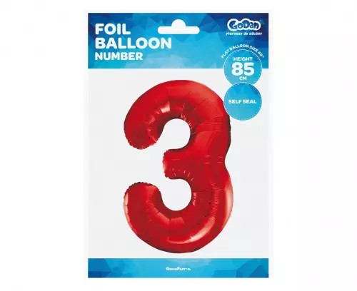 Balon foliowy cyfra - foliowy,
