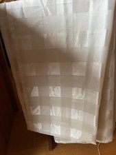 Vorhang * Schlaufengardine * Großes Karodesign * Satin * 140 x 240 cm * TCM *