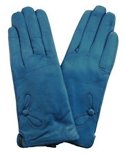  Damen Lederhandschuhe Leder gefüttert Farbauswahl mit Applikationen sehr warm