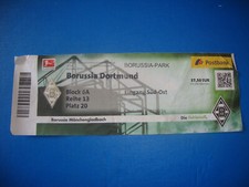 15/16 Ticket Borussia Mönchengladbach BVB Dortmund Eintrittskarte Sammler