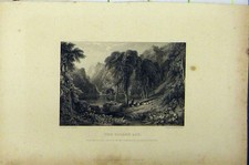 Original alter antiker Druck