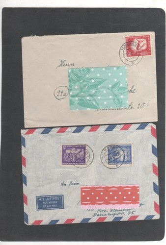 Ddr 1951 gelaufene briefe - gelaufene,