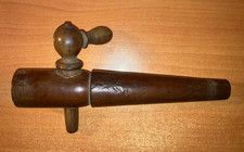 Alter Zapfhahn für Bierfass oder Weinfass Holz Deko Vintage