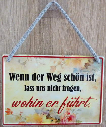 Hängeschild schild 16x11cm - hängeschild,