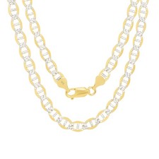 14K Gelbgold Solide 6mm Pave