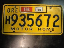 Kennzeichen USA  ore Oregon Motor Home Nummernschild 