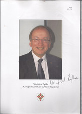 Autogramm Winfried Zylka Kreispräsident Kreis Segeberg Originalunterschrift