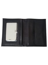 GOLDPFEIL Herren Geldbörse Leder Schwarz Klassisch Portemonnaie