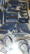 Mercedes W116 W123 Innenverkleidungen Abdeckungen, Griffe, Ascher etc. blau