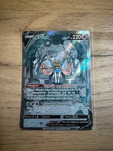 Pokemon karte zacian - karte, v