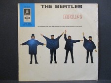 THE BEATLES  12" :  HELP! = rare Exportpressung mit blauem Dom 1965 Vinyl EX+