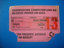 86/87 Ticket FC Bayern
