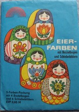 DDR Eierfarben mit Bastelbogen