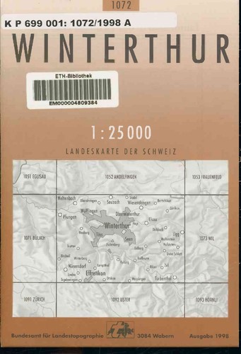 Wintherthur landeskarte der - landeskarte,