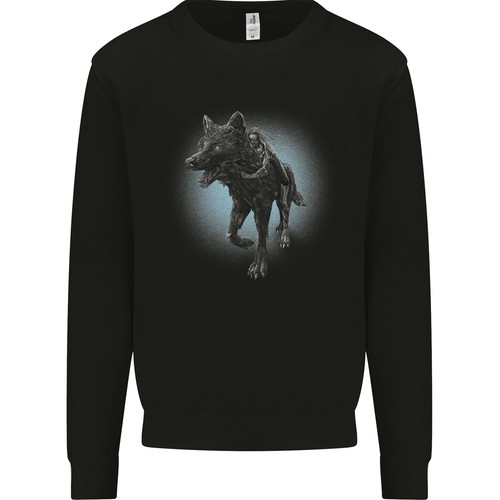 Ein mädchen auf wolf herren - mädchen,