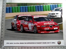 Fotografie photo photograph ALFA ROMEO ETCC ALFA 156 GTA Crush Magny Cours SR520
