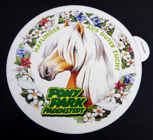 Werbe aufkleber pony - werbe-aufkleber, park
