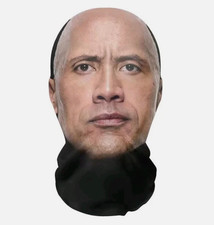 Realistische The Rock 3D-Druck Vollgesichtsmaske – Atmungsaktiv, leicht