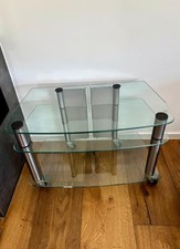 ⭐ TV Rollwagen Glas | Phono- /Fernsehwagen |  HiFi Rollwagen | hochwertig