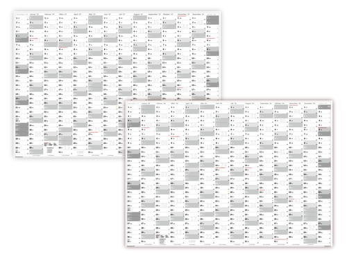 Xxl wandkalender gerollt - xxl,