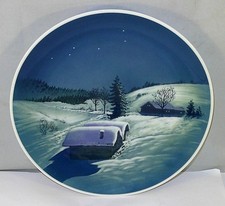 Alter Rosenthal Wandteller - "Einöd-Weihnacht" - Willi Hein - handgemalt