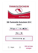 20€ Gutschein SB Tankstelle 