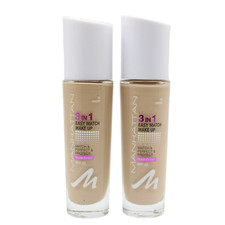 2x Manhattan 3in1 Easy Match Make Up Nude Finish SPF 20 31 Ivory 2x 30ml - NEU
