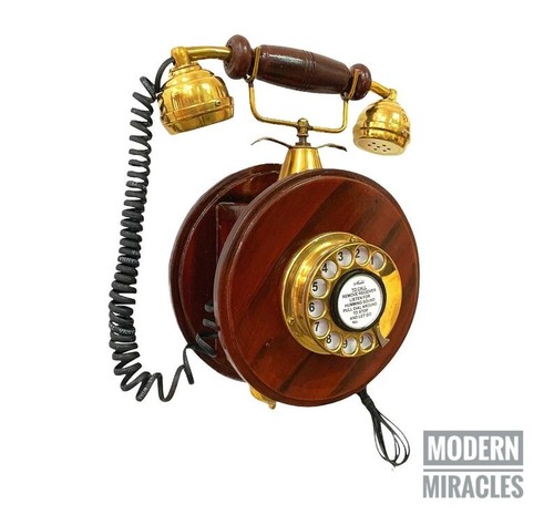 Schönes wandtelefon aus - aus, holz