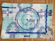 Tupperware D05 Backunterlage Backmatte Teig Unterlage Knetunterlage blau