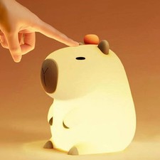 Kinder Nachtlicht Capybara Silikonlampe Dimmbar USB Wiederaufladbar Schlafzimmer