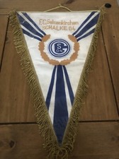 fc schalke 04 Wimpel/Pennant/Fanion Gestickt Selten 🔵⚪️⚒⚪️🔵