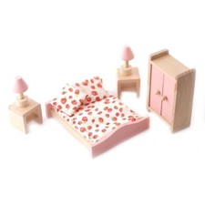 Puppenhaus Pink Holz Doppel