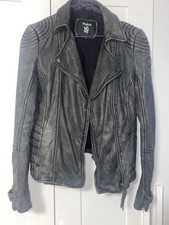 Tigha Lederjacke Damen Schwarz
