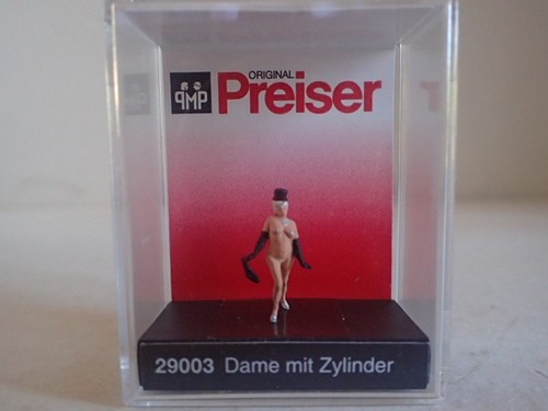 Preiser dame mit zylinder - dame,